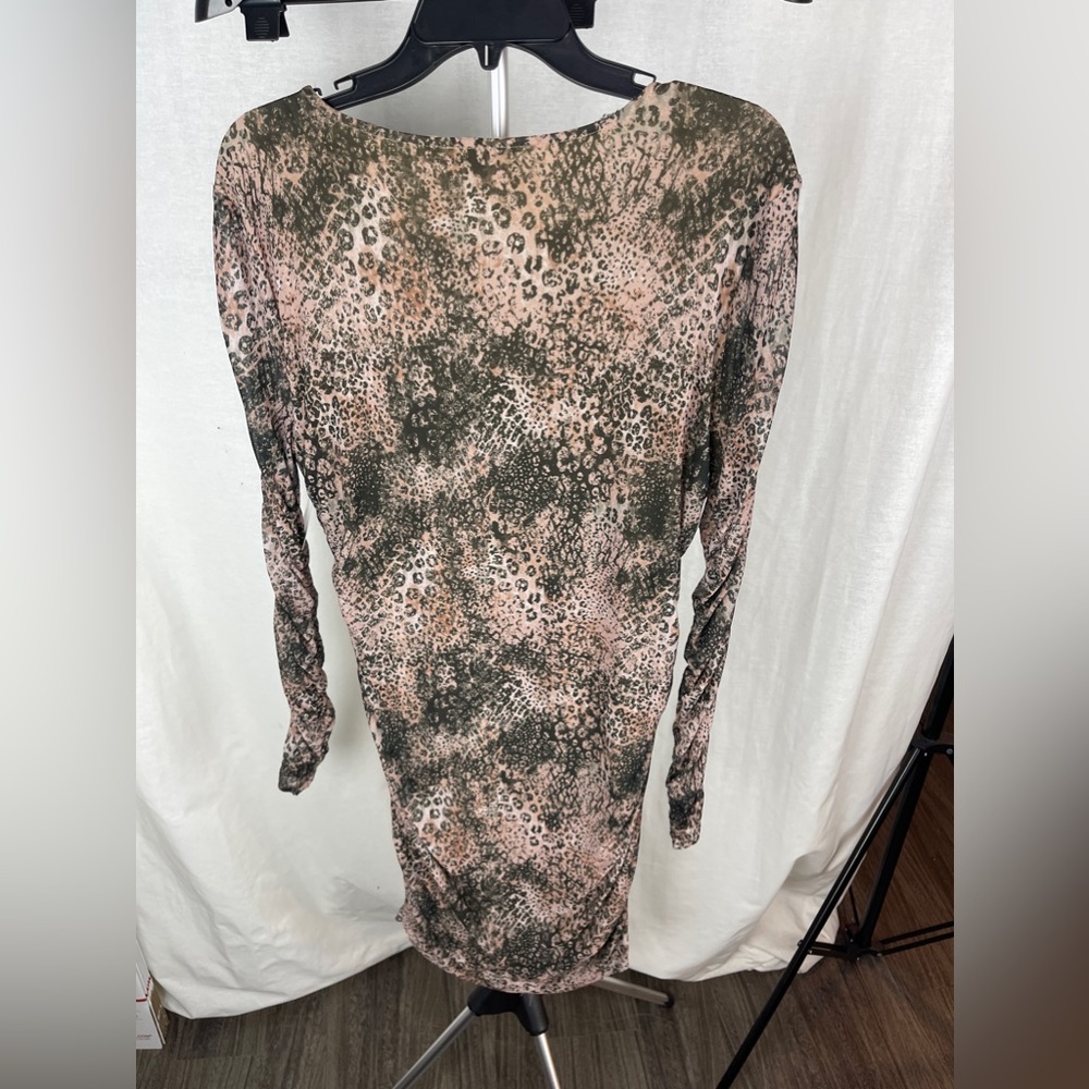 BB Dakota Steve Madden Tan LONG SLEEVE MINIDRESS Size XL NWT - Picture 9 of 10